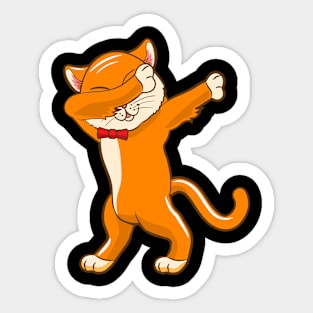 Dabbing Cat Kitten Cat Lover Gift Sticker